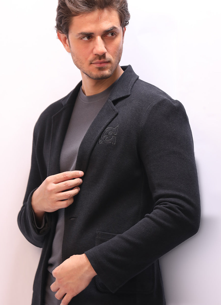 Velvet pulse - A relaxed fit blazer with a long sleeves- Model 500