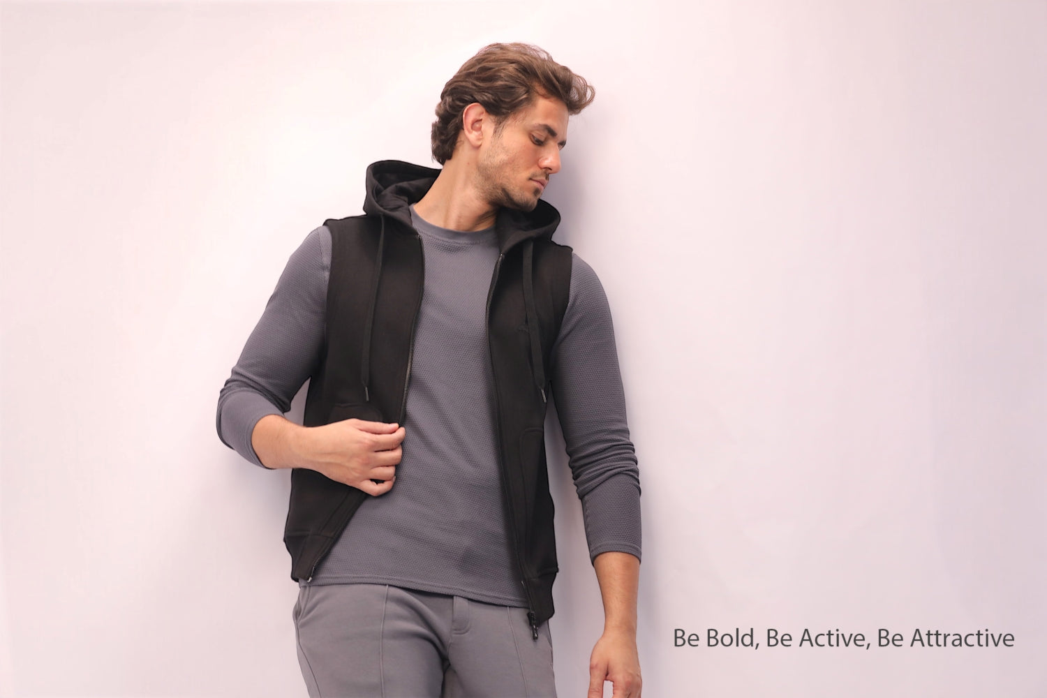 Striker -A men sweatshirt with a long sleeves - Model 6007