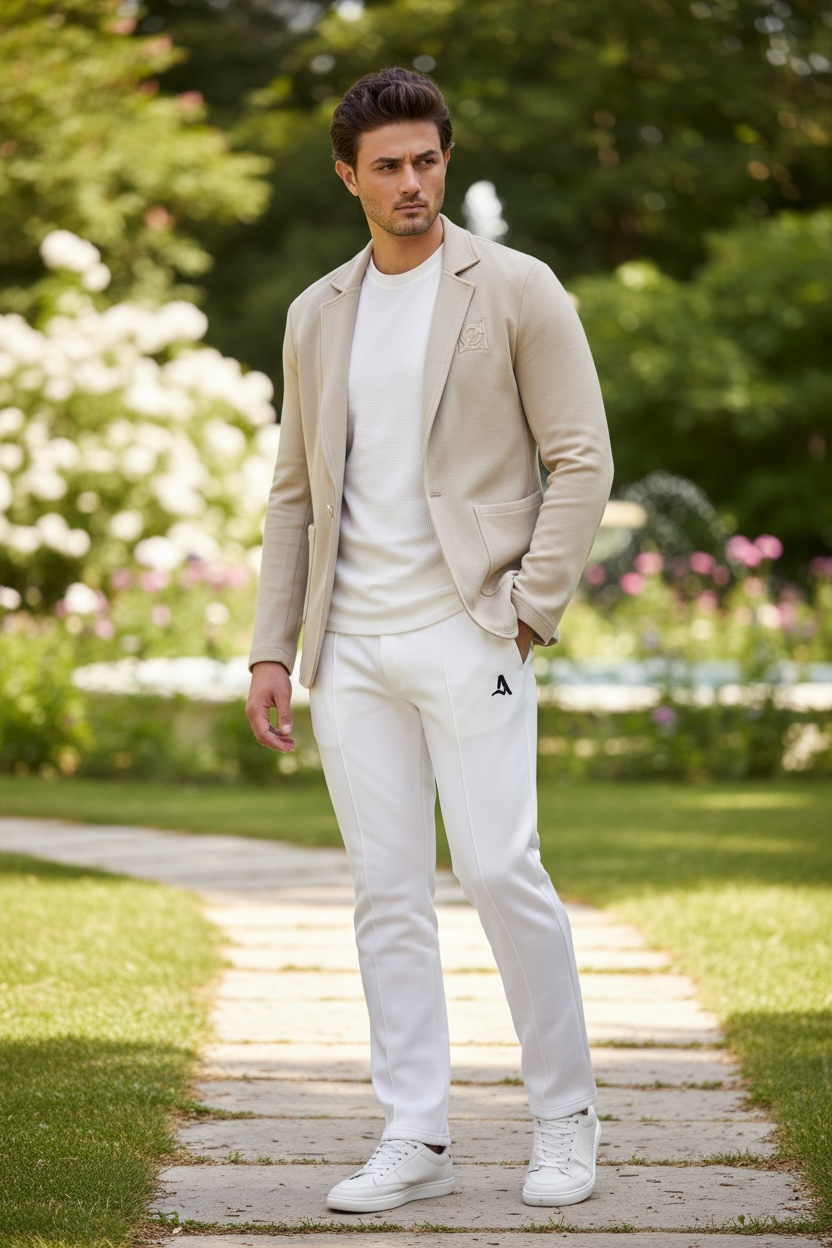 Velvet pulse - A relaxed fit blazer with a long sleeves- Model 500