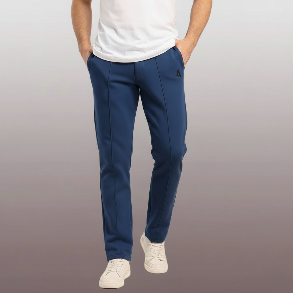 Figure Flex - Men cotton fit leg pant with front pockets - Model 9000
