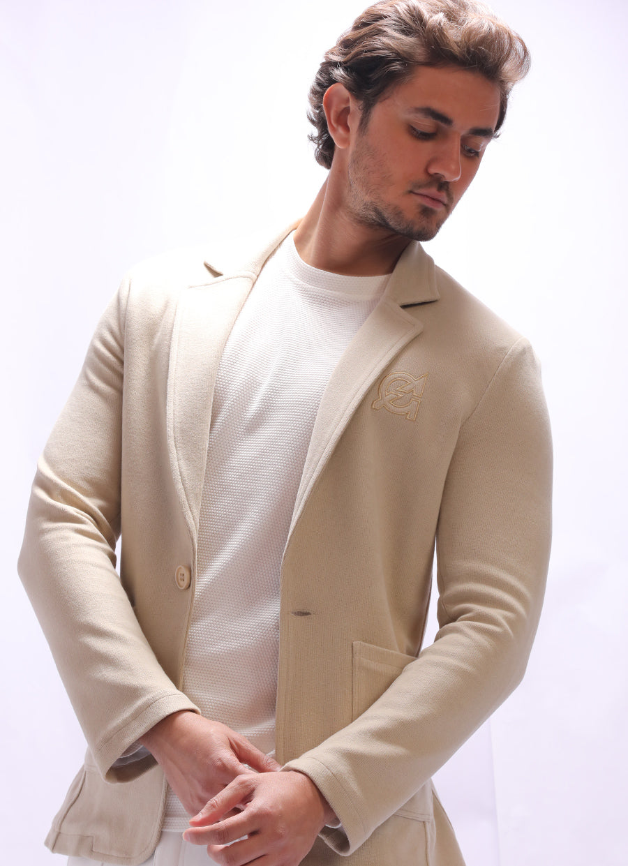 Velvet pulse - A relaxed fit blazer with a long sleeves- Model 500