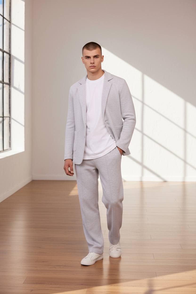 Velvet pulse - A relaxed fit blazer with a long sleeves- Model 500