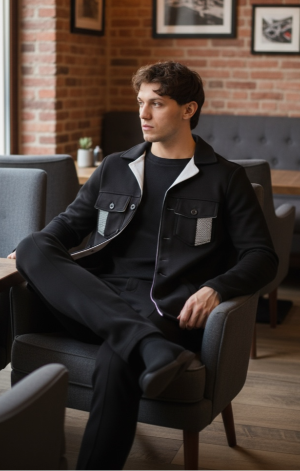 Smooth Couture - A Shirt with a long sleeves - Model 100