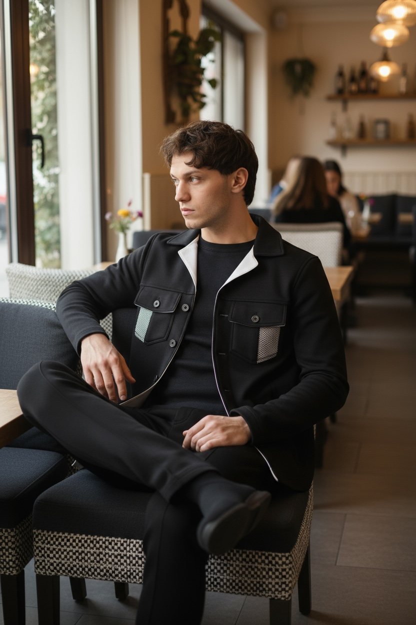 Smooth Couture - A Shirt with a long sleeves - Model 100